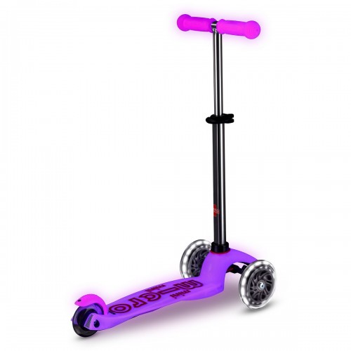 Самокат Micro серії Mini Deluxe Glow LED – Морозний рожевий (Micro)