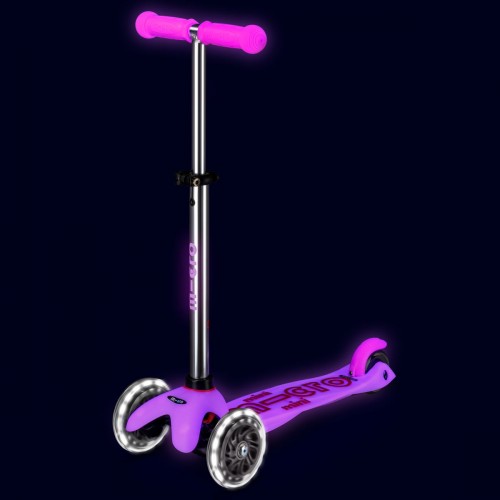 Самокат Micro серії Mini Deluxe Glow LED – Морозний рожевий (Micro)