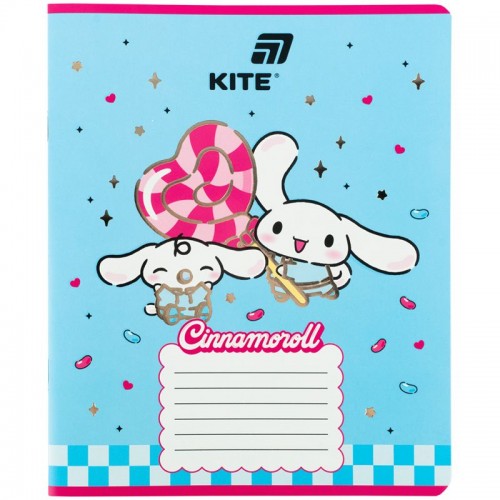 Тетрадь 18 л., лин., фольга + УФ лак, HK (Kite)