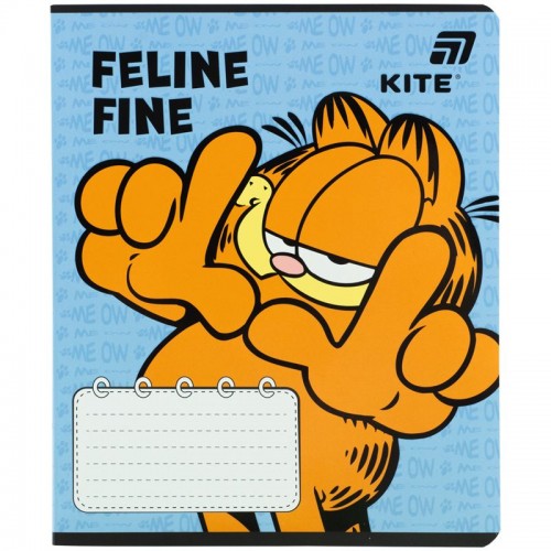 Тетрадь 18 л., лин., софт-тач + УФ лак, GF (Kite)