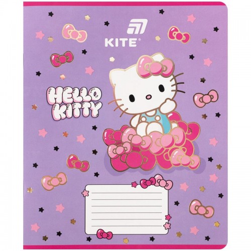 Тетрадь 18 л., кл., фольга + УФ лак, HK-1 (Kite)