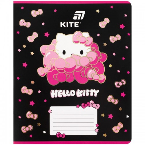 Тетрадь 18 л., кл., фольга + УФ лак, HK-1 (Kite)