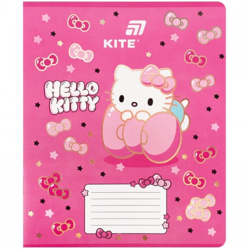 Тетрадь 18 л., кл., фольга + УФ лак, HK-1 (Kite)