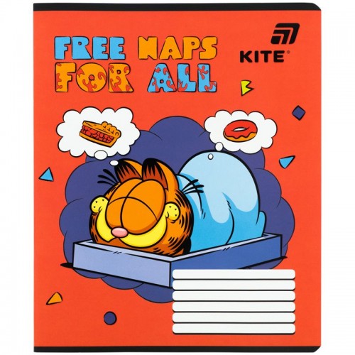 Зошит 12 арк., лін., софт тач + УФ лак, GF (Kite)