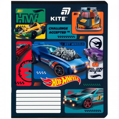 Зошит 12 арк., лін., софт тач + УФ лак, HW (Kite)