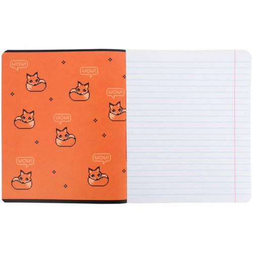 Зошит 18 арк., лін., софт тач + УФ лак об'ємний, Kite OC (Kite)