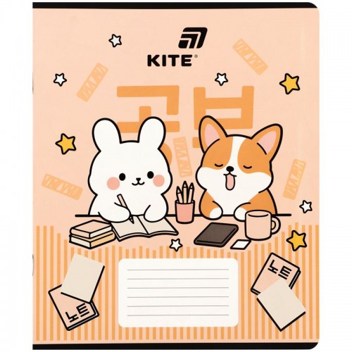 Зошит 18 арк., кл., софт тач + УФ лак, Kite (Kite)