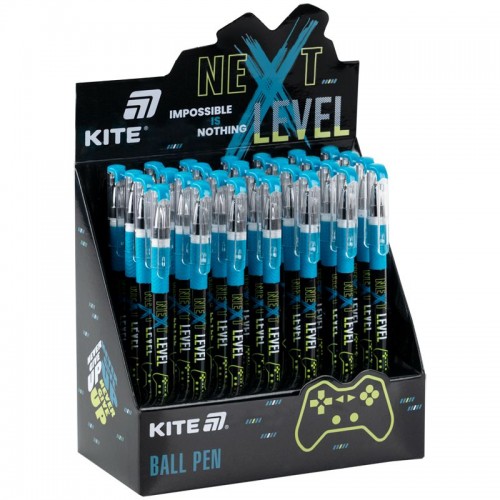 Ручка кулькова Next Level, синя (Kite)