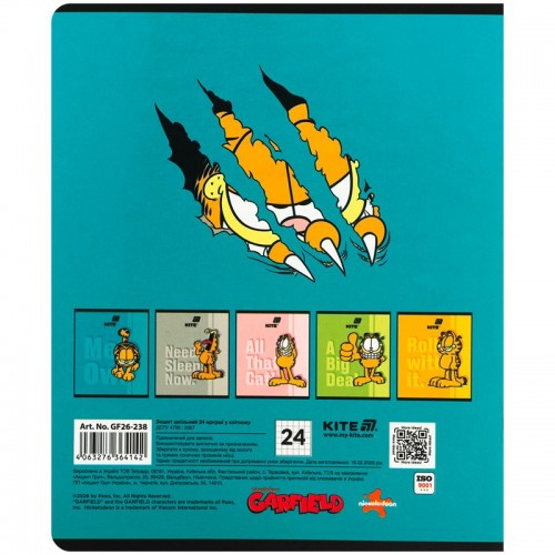 Тетрадь 24 л., кл., УФ лак объёмный + софт тач, GF (Kite)