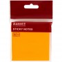 Блок паперу з клейким шаром75x75мм,80 арк,яскр-оран (Axent)