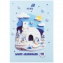 Картон білий односторонній А4 (10арк), папка, Kite (Kite)