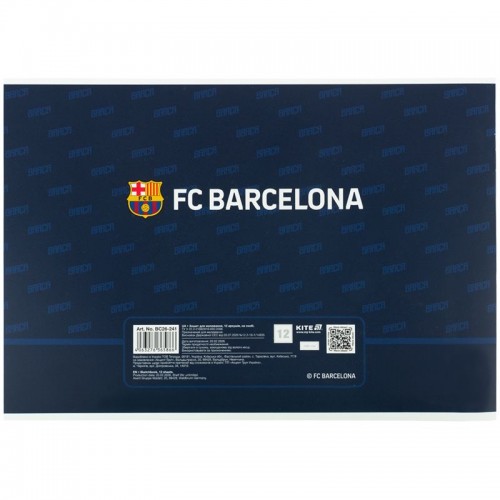 Зошит для малювання, 12 арк., скоба, гібр. лак + УФ лак, BC (Kite)