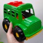 Автобус "Бусик №1" + лопатка і грабельки (зелений) (Colorplast)