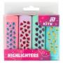Маркер Highlighter, Kite, набір 4-х, пастель (Kite)