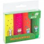 Маркер Highlighter, Kite, набір 4-х, неон (Kite)