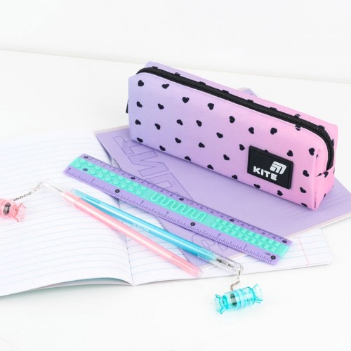 Лінійка пластикова 20см Kite Classic, фіолетово-зелена (Kite)