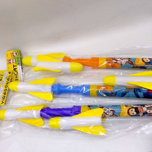 Гра запускачка зі світлом "Ракета" 61 см, 2 ракети у комплекті (мікс видів) (MiC)