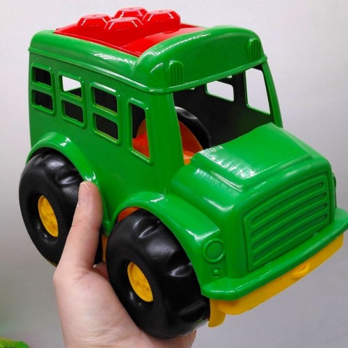 Автобус "Бусик" з пісочним набором, зелений (Colorplast)