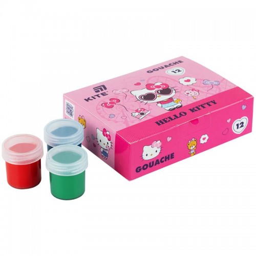 Гуаш, 12 кол., 20мл HK (Kite)