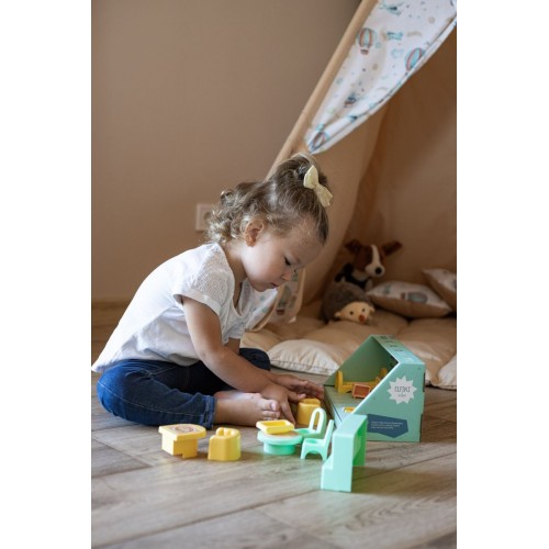 Набір меблів для ляльок (вітальня) 8 елементів (ELFIKI)