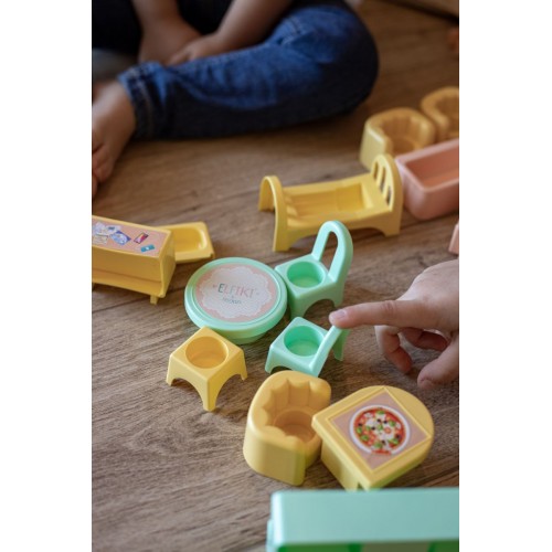 Набір меблів для ляльок (вітальня) 8 елементів (ELFIKI)