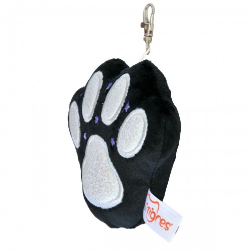 Брелок "Лапка", (черный), металлическая застежка (TIGRES)