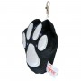 Брелок "Лапка", (черный), металлическая застежка (TIGRES)