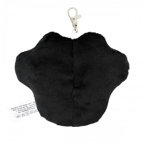 Брелок "Лапка", (черный), металлическая застежка (TIGRES)