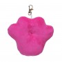Брелок "Лапка" (розовая), металлическая застежка (TIGRES)