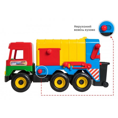 Мусоровоз (МИКС ЦВЕТОВ) , Middle truck (TIGRES)