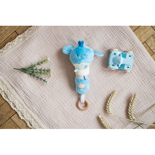 Мʼяка іграшка - брязкальце пташка "Піпо" (ELFIKI)