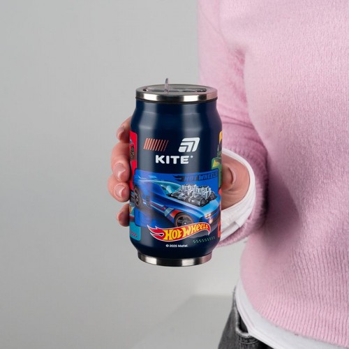 Термочашка з трубочкою, 350мл HW (Kite)