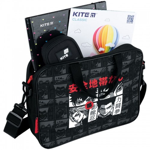 Шкільна текстильна сумка Kite A4, 1 від., 589 Anime (Kite)