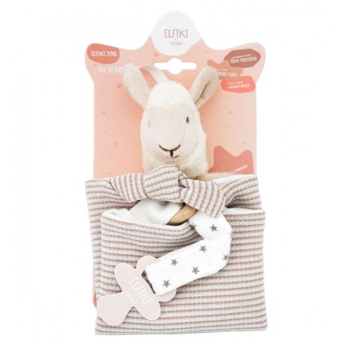 Мʼяка іграшка - текстильна лама Семмі (ELFIKI)