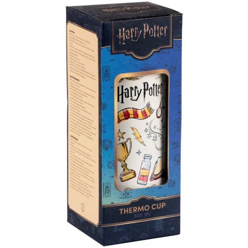 Термочашка з трубочкою, 500мл, HP (Kite)