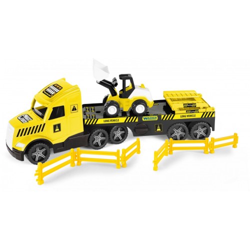Вантажівка з бульдозером (Magic Truck Technic), 27 см (Wader)