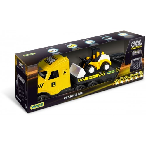 Вантажівка з бульдозером (Magic Truck Technic), 27 см (Wader)