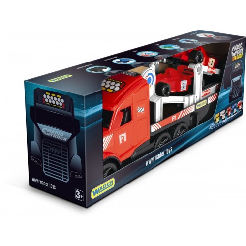 Вантажівка з 2 автомобілями (Magic Truck) (Wader)