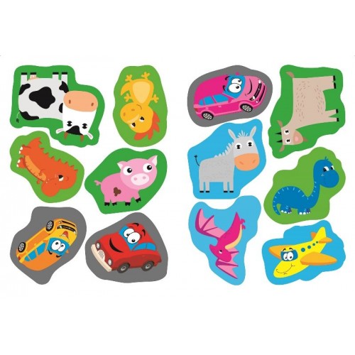 Книга "Я клею наклейки: Игривые динозаврики" (укр) (Торсинг)