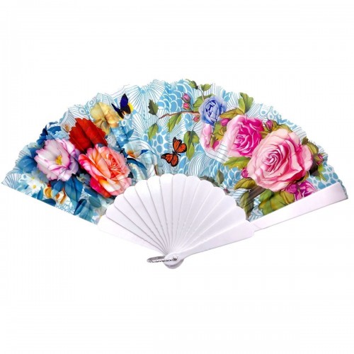 Аксессуар веер, ручной (МИКС ВИДОВ), цветочный принт (MiC)