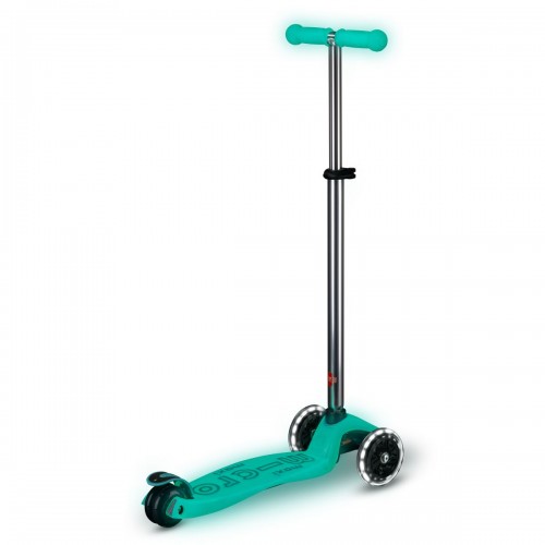 Самокат Micro серії Maxi Deluxe Glow LED – Желейний зелений (Micro)