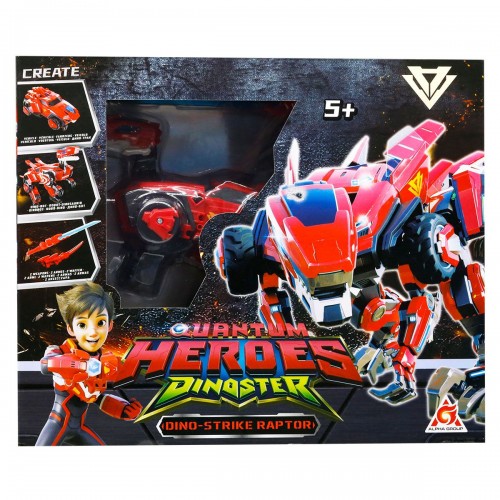 Динозавр-трансформер Dinoster - Мега Дино-Страйк Раптор (DINOSTER)