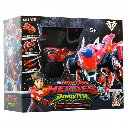 Динозавр-трансформер Dinoster - Мега Дино-Страйк Раптор (DINOSTER)