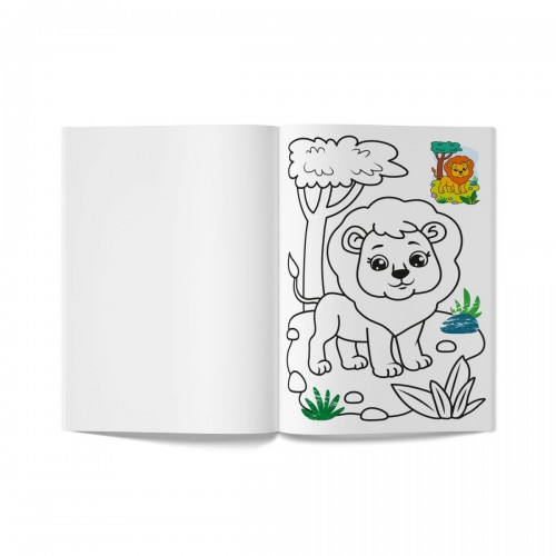 Книга розмальовка "Кольорованка. Зоопарк" (Crystal Book)