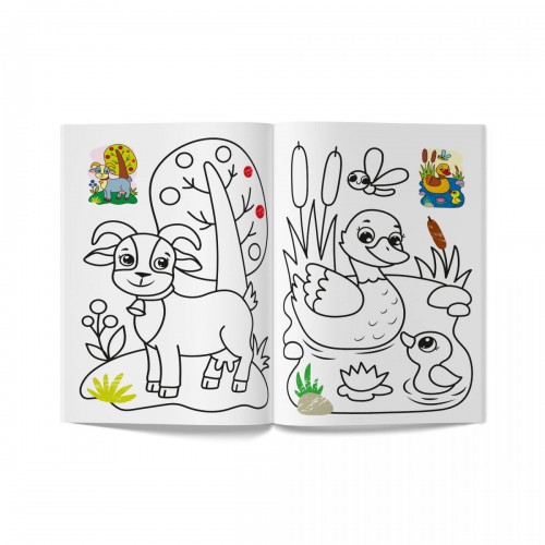 Книга розмальовка "Кольорованка. Ферма" (Crystal Book)