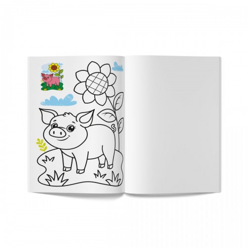 Книга розмальовка "Кольорованка. Ферма" (Crystal Book)