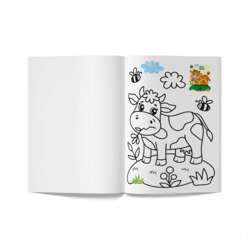 Книга розмальовка "Кольорованка. Ферма" (Crystal Book)