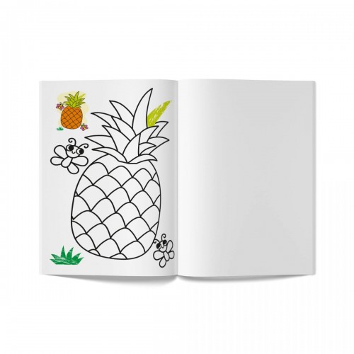 Книга розмальовка "Кольорованка. Фрукти" (Crystal Book)