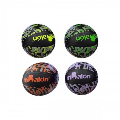 Мяч баскетбольный "MiBalon" резиновый, размер 7 (ЗЕЛЕНЫЙ) (МІС)