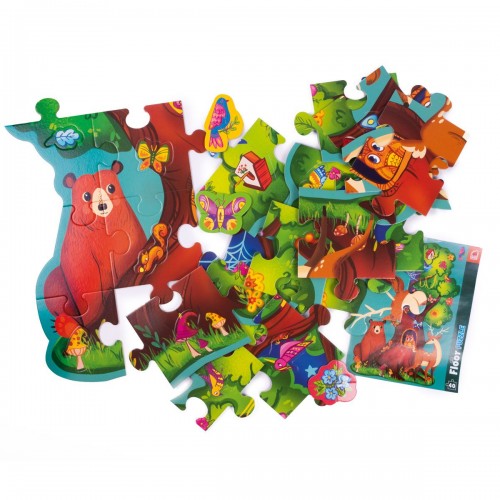 Пазл напольный "Лесные зверьки" (RoterKafer)